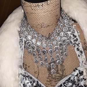 Natasha STATEMENT crystal necklace Dillards